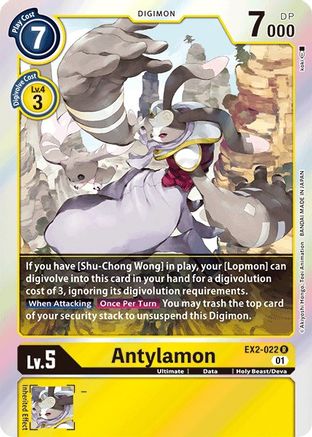 Antylamon (EX2-022) - Digital Hazard Foil - Premium Digimon Single from Bandai - Just $0.25! Shop now at Game Crave Tournament Store
