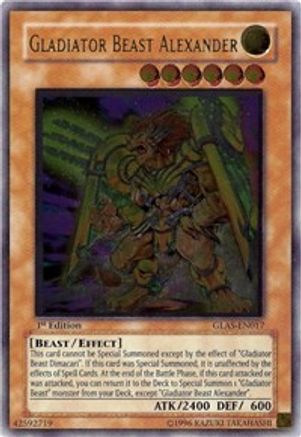 Gladiator Beast Alexander (UTR) (GLAS-EN017) - Gladiator's Assault 1st Edition - Premium Yugioh Single from Konami - Just $10.53! Shop now at Game Crave Tournament Store