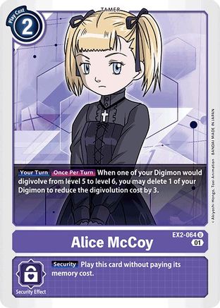 Alice McCoy (EX2-064) - Digital Hazard - Premium Digimon Single from Bandai - Just $0.26! Shop now at Game Crave Tournament Store