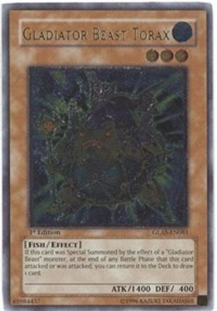 Gladiator Beast Torax (UTR) (GLAS-EN081) - Gladiator's Assault 1st Edition - Premium Yugioh Single from Konami - Just $5.96! Shop now at Game Crave Tournament Store