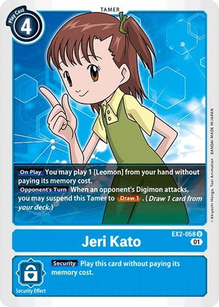 Jeri Kato (EX2-058) - Digital Hazard - Premium Digimon Single from Bandai - Just $0.25! Shop now at Game Crave Tournament Store