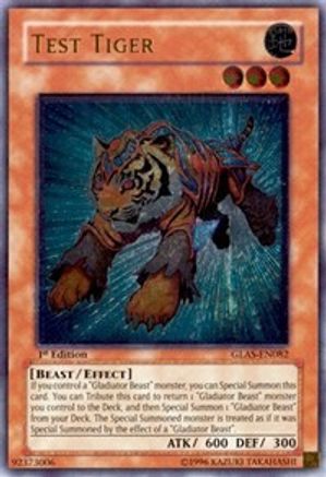 Test Tiger (UTR) (GLAS-EN082) - Gladiator's Assault Unlimited - Premium Yugioh Single from Konami - Just $130.09! Shop now at Game Crave Tournament Store