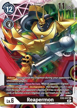 Reapermon (EX2-037) - Digital Hazard - Premium Digimon Single from Bandai - Just $0.25! Shop now at Game Crave Tournament Store