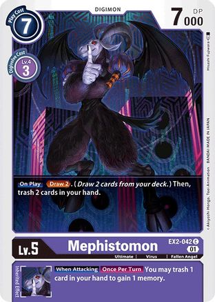 Mephistomon (EX2-042) - Digital Hazard - Premium Digimon Single from Bandai - Just $0.25! Shop now at Game Crave Tournament Store