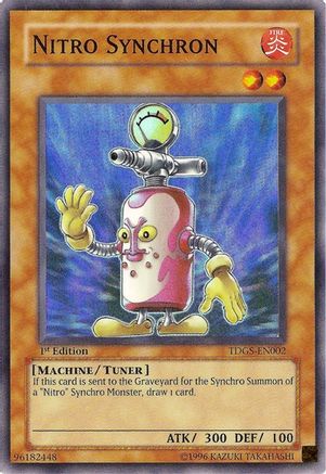 Nitro Synchron (TDGS-EN002) - The Duelist Genesis 1st Edition - Premium Yugioh Single from Konami - Just $1.72! Shop now at Game Crave Tournament Store