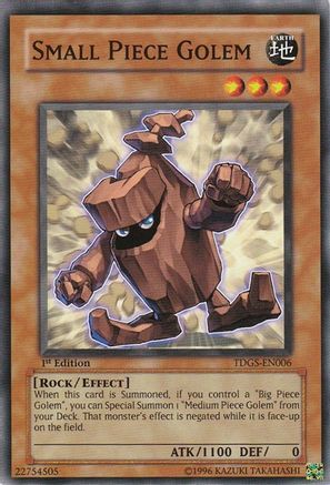 Small Piece Golem (TDGS-EN006) - The Duelist Genesis Unlimited - Premium Yugioh Single from Konami - Just $0.25! Shop now at Game Crave Tournament Store