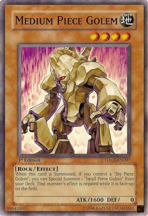 Medium Piece Golem (TDGS-EN007) - The Duelist Genesis Unlimited - Premium Yugioh Single from Konami - Just $0.25! Shop now at Game Crave Tournament Store