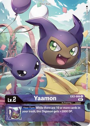 Yaamon (Alternate Art) (EX2-006) - Digital Hazard Foil - Premium Digimon Single from Bandai - Just $2.31! Shop now at Game Crave Tournament Store