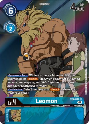 Leomon (Alternate Art) (EX2-017) - Digital Hazard Foil - Premium Digimon Single from Bandai - Just $2.37! Shop now at Game Crave Tournament Store