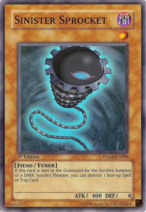 Sinister Sprocket (TDGS-EN009) - The Duelist Genesis 1st Edition - Premium Yugioh Single from Konami - Just $0.86! Shop now at Game Crave Tournament Store