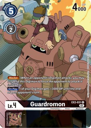 Guardromon (Alternate Art) (EX2-031) - Digital Hazard Foil - Premium Digimon Single from Bandai - Just $0.66! Shop now at Game Crave Tournament Store