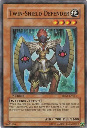 Twin-Shield Defender (TDGS-EN011) - The Duelist Genesis 1st Edition - Premium Yugioh Single from Konami - Just $0.26! Shop now at Game Crave Tournament Store