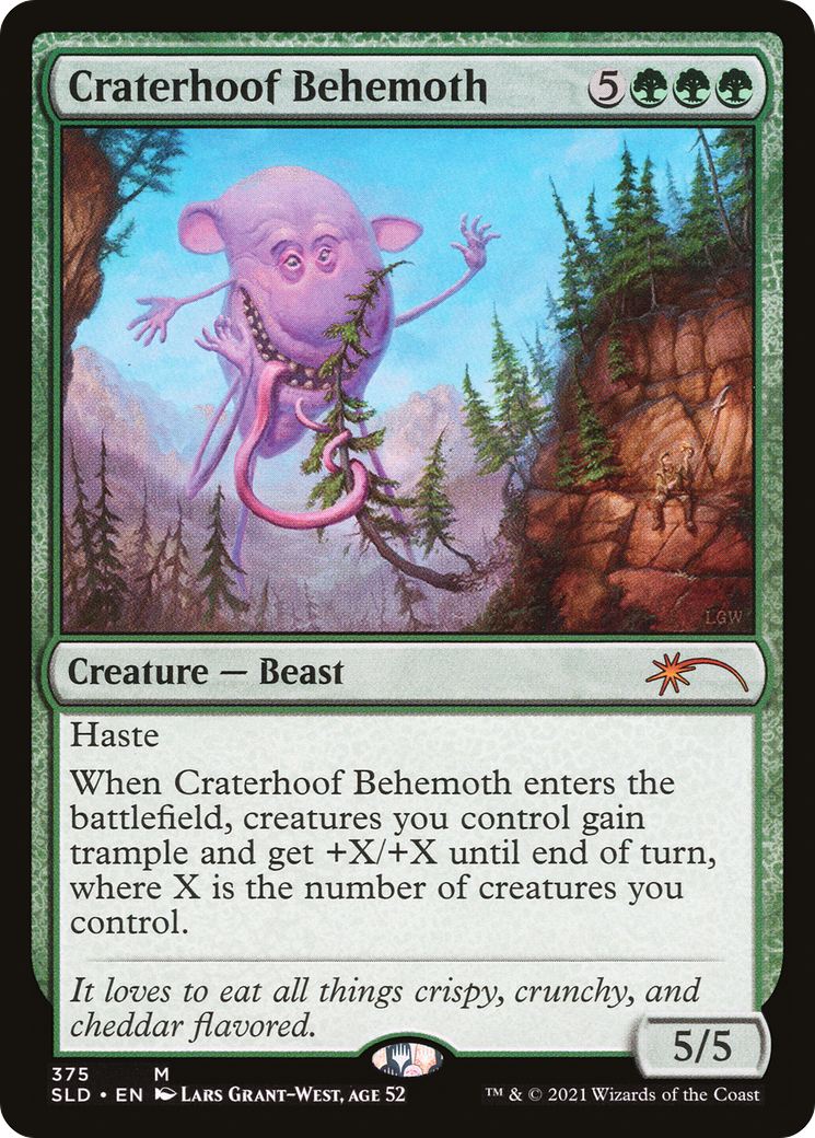 Craterhoof Behemoth (SLD-375) - Secret Lair Drop - Premium MTG Single from Wizards of the Coast - Just $6.67! Shop now at Game Crave Tournament Store