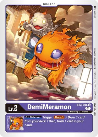 DemiMeramon - BT3-006 (Winner Pack New Awakening) (BT3-006) - Release Special Booster - Premium Digimon Single from Bandai - Just $6.29! Shop now at Game Crave Tournament Store