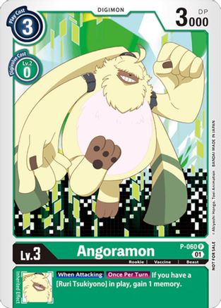 Angoramon (Official Tournament Pack Vol.5) (P-060) - Digimon Promotion Cards - Premium Digimon Single from Bandai - Just $1.82! Shop now at Game Crave Tournament Store