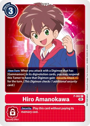 Hiro Amanokawa (Official Tournament Pack Vol.5) (P-062) - Digimon Promotion Cards - Premium Digimon Single from Bandai - Just $0.59! Shop now at Game Crave Tournament Store