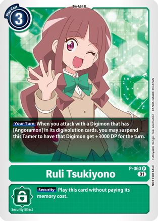 Ruri Tsukiyono (Official Tournament Pack Vol.5) (P-063) - Digimon Promotion Cards - Premium Digimon Single from Bandai - Just $0.26! Shop now at Game Crave Tournament Store