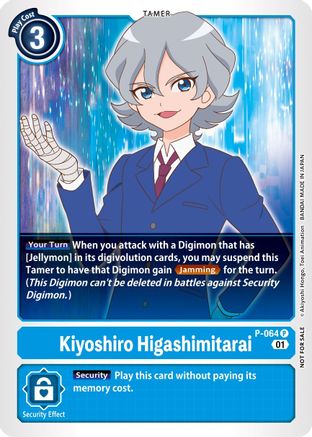 Kiyoshiro Higashimitarai (Official Tournament Pack Vol.5) (P-064) - Digimon Promotion Cards - Premium Digimon Single from Bandai - Just $0.25! Shop now at Game Crave Tournament Store