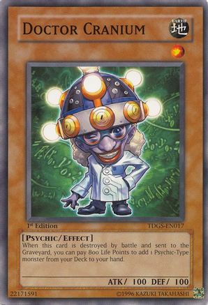 Doctor Cranium (TDGS-EN017) - The Duelist Genesis Unlimited - Premium Yugioh Single from Konami - Just $0.25! Shop now at Game Crave Tournament Store