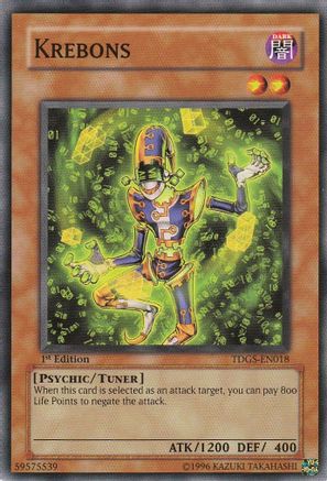 Krebons (TDGS-EN018) - The Duelist Genesis Unlimited - Premium Yugioh Single from Konami - Just $0.26! Shop now at Game Crave Tournament Store