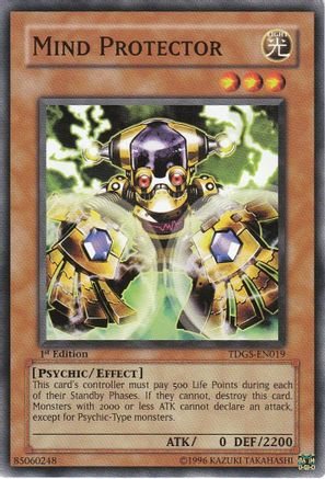 Mind Protector (TDGS-EN019) - The Duelist Genesis 1st Edition - Premium Yugioh Single from Konami - Just $0.26! Shop now at Game Crave Tournament Store
