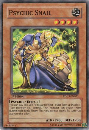 Psychic Snail (TDGS-EN021) - The Duelist Genesis 1st Edition - Premium Yugioh Single from Konami - Just $0.25! Shop now at Game Crave Tournament Store