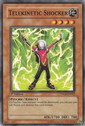 Telekinetic Shocker (TDGS-EN022) - The Duelist Genesis 1st Edition - Premium Yugioh Single from Konami - Just $0.25! Shop now at Game Crave Tournament Store