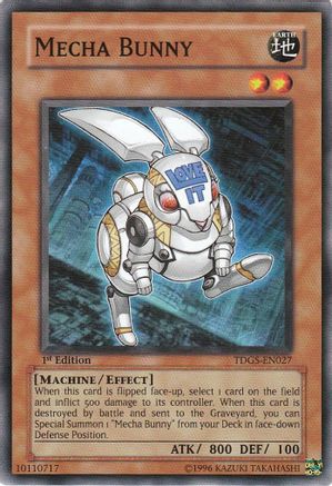 Mecha Bunny (TDGS-EN027) - The Duelist Genesis 1st Edition - Premium Yugioh Single from Konami - Just $0.25! Shop now at Game Crave Tournament Store