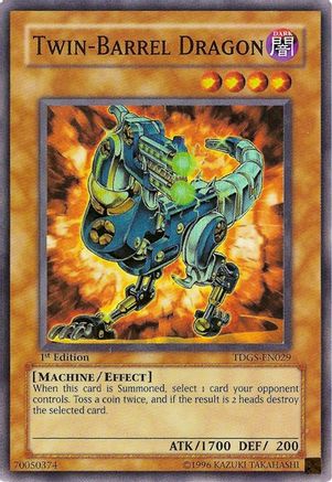 Twin-Barrel Dragon (TDGS-EN029) - The Duelist Genesis Unlimited - Premium Yugioh Single from Konami - Just $0.98! Shop now at Game Crave Tournament Store