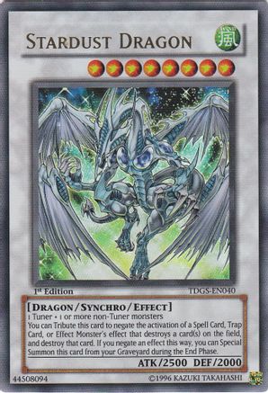 Stardust Dragon (TDGS-EN040) - The Duelist Genesis 1st Edition - Premium Yugioh Single from Konami - Just $66.42! Shop now at Game Crave Tournament Store