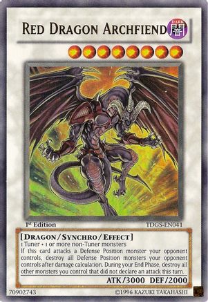 Red Dragon Archfiend (TDGS-EN041) - The Duelist Genesis 1st Edition - Premium Yugioh Single from Konami - Just $18.98! Shop now at Game Crave Tournament Store