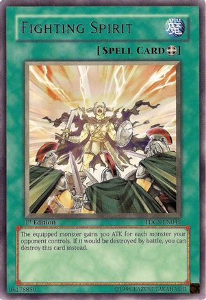 Fighting Spirit (TDGS-EN045) - The Duelist Genesis Unlimited - Premium Yugioh Single from Konami - Just $0.25! Shop now at Game Crave Tournament Store