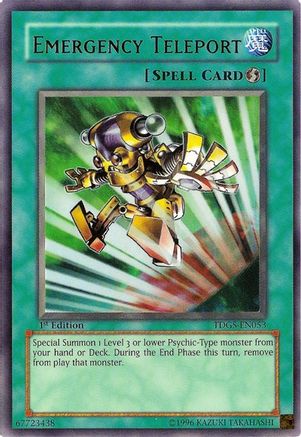 Emergency Teleport (TDGS-EN053) - The Duelist Genesis Unlimited - Premium Yugioh Single from Konami - Just $2.02! Shop now at Game Crave Tournament Store