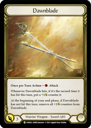 Dawnblade (Golden) (FAB062) - Flesh and Blood: Promo Cards - Premium Flesh And Blood Single from Legend Story Studios - Just $0! Shop now at Game Crave Tournament Store