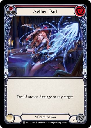 Aether Dart (Red) (UPR173) - Uprising Rainbow Foil - Premium Flesh And Blood Single from Legend Story Studios - Just $0.33! Shop now at Game Crave Tournament Store