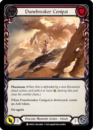 Dunebreaker Cenipai (Red) (UPR021) - Uprising Rainbow Foil - Premium Flesh And Blood Single from Legend Story Studios - Just $0.08! Shop now at Game Crave Tournament Store