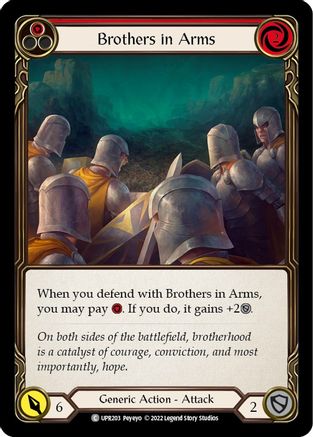 Brothers in Arms (Red) (UPR203) - Uprising - Premium Flesh And Blood Single from Legend Story Studios - Just $0.25! Shop now at Game Crave Tournament Store