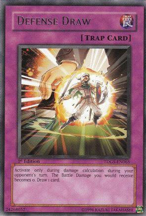 Defense Draw (TDGS-EN065) - The Duelist Genesis Unlimited - Premium Yugioh Single from Konami - Just $0.46! Shop now at Game Crave Tournament Store