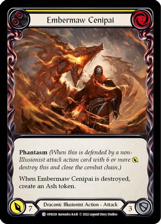 Embermaw Cenipai (Yellow) (UPR028) - Uprising Rainbow Foil - Premium Flesh And Blood Single from Legend Story Studios - Just $0.08! Shop now at Game Crave Tournament Store