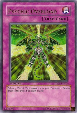 Psychic Overload (TDGS-EN070) - The Duelist Genesis Unlimited - Premium Yugioh Single from Konami - Just $0.34! Shop now at Game Crave Tournament Store