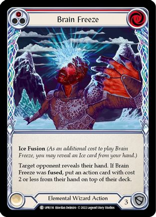 Brain Freeze (Red) (UPR116) - Uprising Rainbow Foil - Premium Flesh And Blood Single from Legend Story Studios - Just $0.08! Shop now at Game Crave Tournament Store