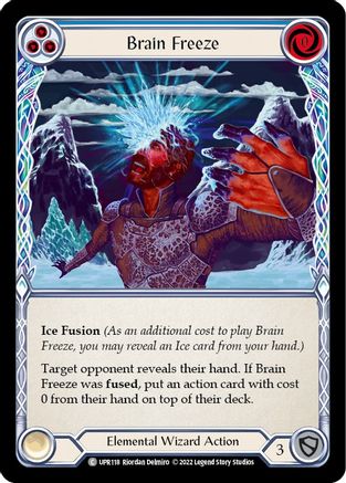 Brain Freeze (Blue) (UPR118) - Uprising - Premium Flesh And Blood Single from Legend Story Studios - Just $0.25! Shop now at Game Crave Tournament Store