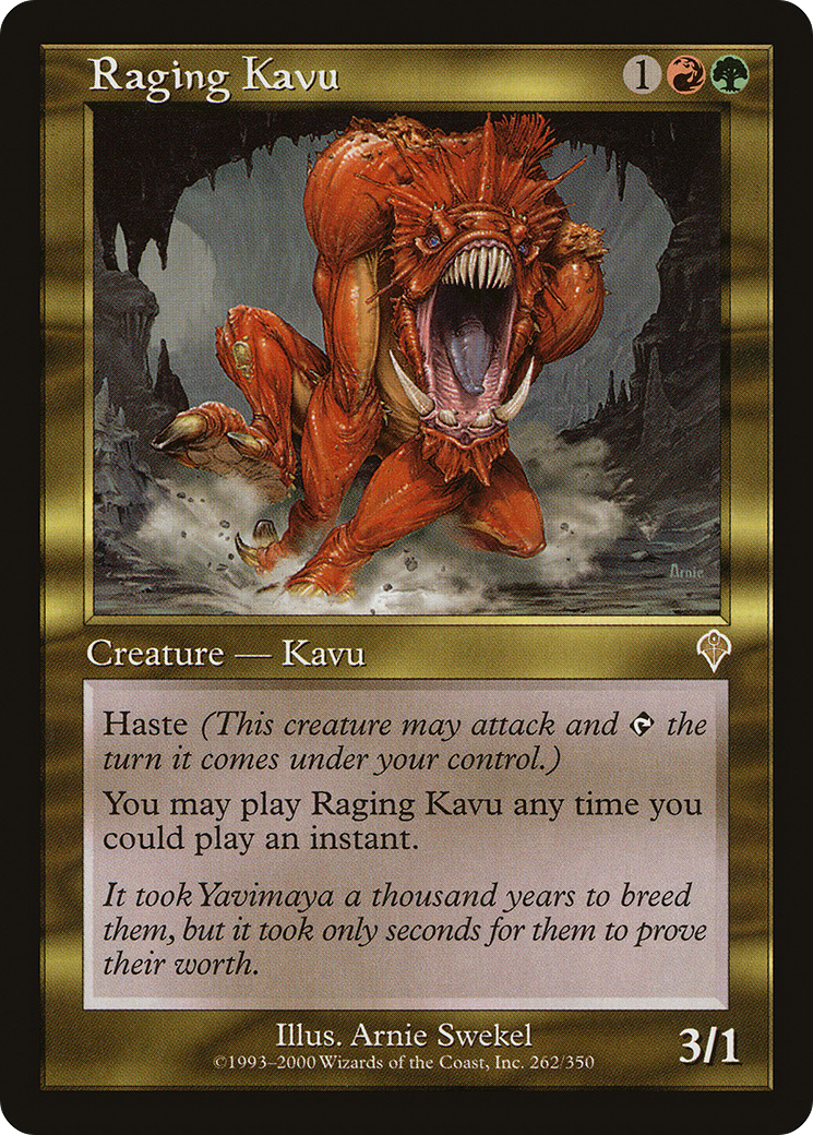 Raging Kavu (INV-262) - Invasion - Premium MTG Single from Wizards of the Coast - Just $0.26! Shop now at Game Crave Tournament Store