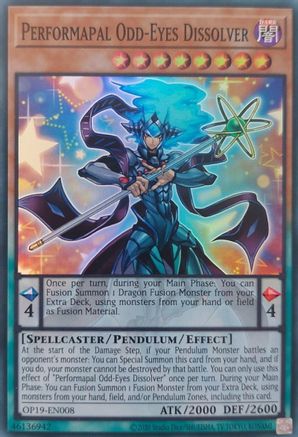 Performapal Odd-Eyes Dissolver (OP19-EN008) - OTS Tournament Pack 19 Unlimited - Premium Yugioh Single from Konami - Just $0.26! Shop now at Game Crave Tournament Store