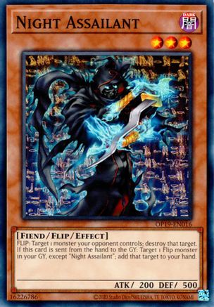 Night Assailant (OP19-EN016) - OTS Tournament Pack 19 Unlimited - Premium Yugioh Single from Konami - Just $0.25! Shop now at Game Crave Tournament Store