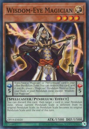 Wisdom-Eye Magician (OP19-EN020) - OTS Tournament Pack 19 Unlimited - Premium Yugioh Single from Konami - Just $0.25! Shop now at Game Crave Tournament Store