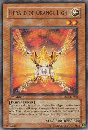 Herald of Orange Light (TDGS-EN082) - The Duelist Genesis 1st Edition - Premium Yugioh Single from Konami - Just $4.55! Shop now at Game Crave Tournament Store