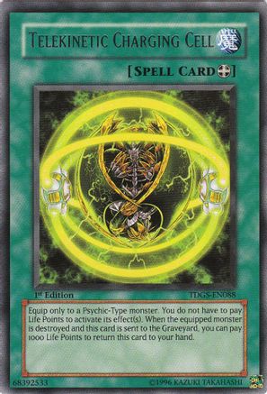 Telekinetic Charging Cell (TDGS-EN088) - The Duelist Genesis Unlimited - Premium Yugioh Single from Konami - Just $0.37! Shop now at Game Crave Tournament Store