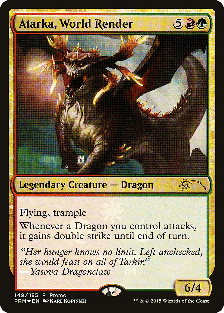 Atarka, World Render (PRES-149) - Resale Promos Foil - Premium MTG Single from Wizards of the Coast - Just $0.25! Shop now at Game Crave Tournament Store