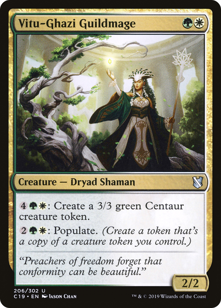 Vitu-Ghazi Guildmage (C19-206) - Commander 2019 - Premium MTG Single from Wizards of the Coast - Just $0.08! Shop now at Game Crave Tournament Store